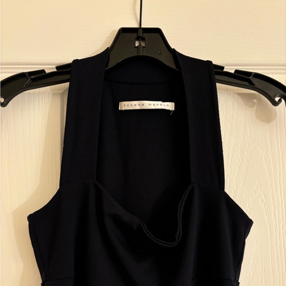 SUSANA MONACO Navy Blue Halter Mini Dress Size Small - Picture 6 of 11